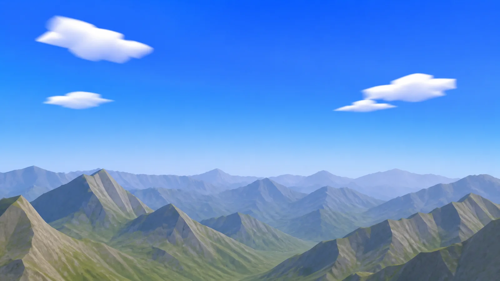 alpine ridges under a blue sky