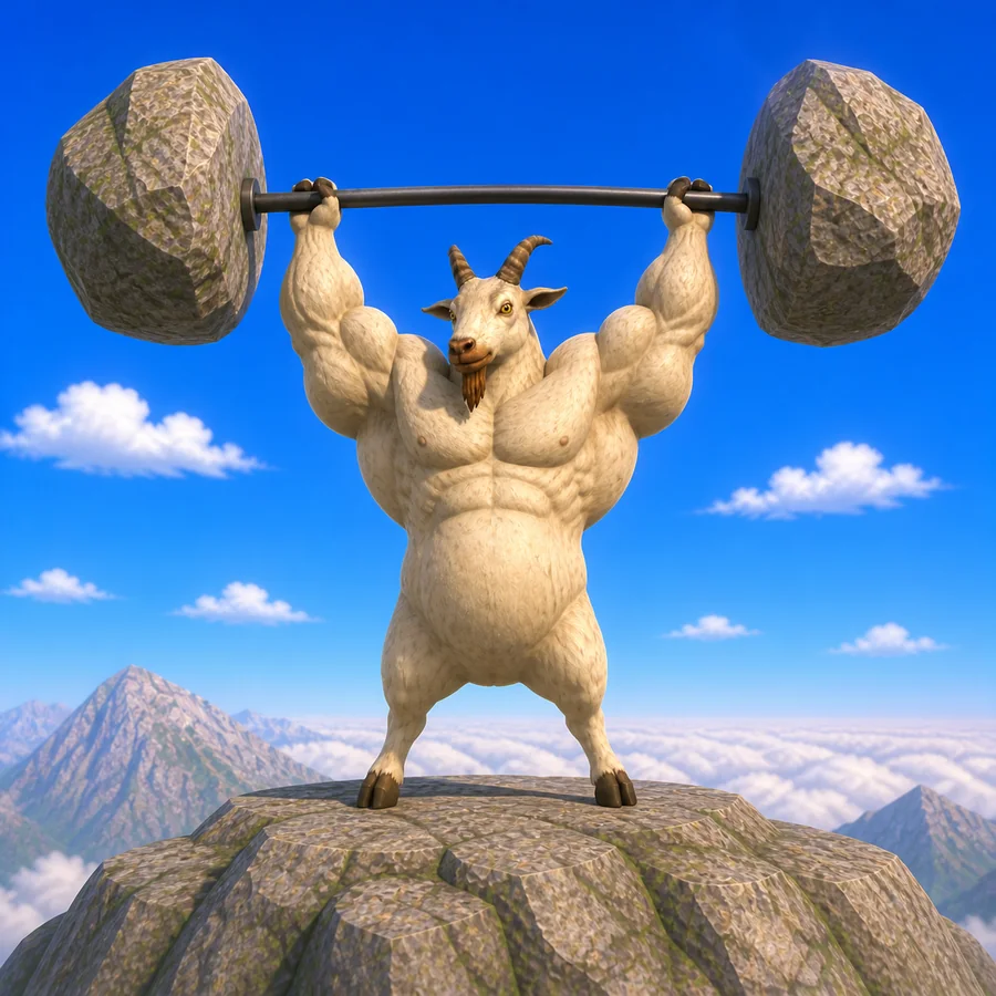 goot lifting a boulder barbell